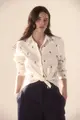 Camisa Linho Bordado