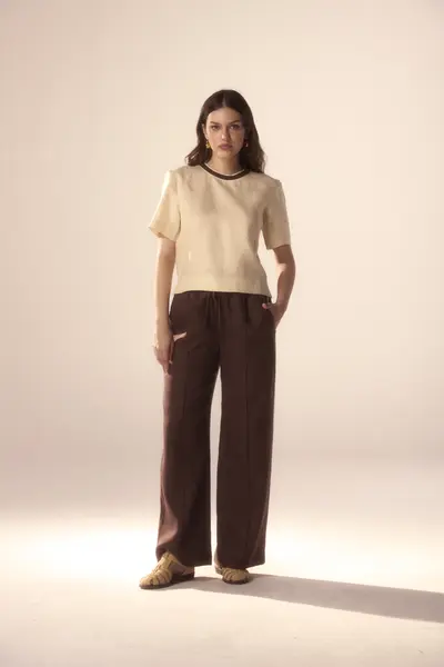 Calça Linho Vivos Laterais