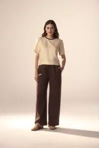Calça Linho Vivos Laterais