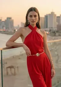 Blusa Frente Única Gola Drapeada