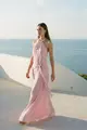 Vestido Festa Amarração Cintura Detalhe Alças