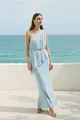 Conjunto Saia Longa e Blusa Ombro Só Flor