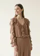 Blusa Babados Chiffon