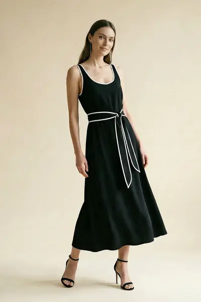 Vestido Alças e Vivos
