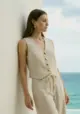 Blusa Listras e Abotoamento