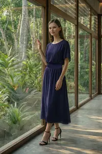 Vestido Decote Redondo