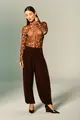 Calça Franzidos Jersey