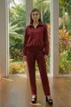 Calça Suede Com Bolsos