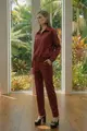 Calça Suede Com Bolsos