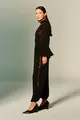 Calça Chiffon Com Renda