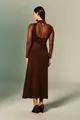 Vestido Gola Alta Com Cinto