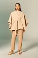 Casaco Poncho Com Faixa