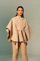 Casaco Poncho Com Faixa