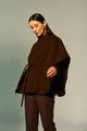 Casaco Poncho Com Faixa