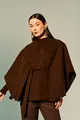 Casaco Poncho Com Faixa