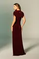 Vestido Franzidos Sobreposição Jersey