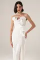 Vestido Festa Tomara Que Caia Tule Com Babado Plissado