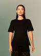 Blusa Mangas Renda na Barra