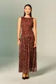 Vestido Franzidos Tule Poá