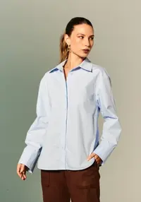 Camisa Manga Longa Detalhe Costas