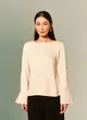 Blusa Manga Longa Botões Cetim