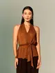 Blusa Decote V Com Faixa