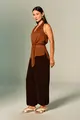 Blusa Decote V Com Faixa