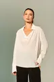Blusa Decote Degagê Manga Longa