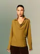 Blusa Decote Degagê Manga Longa