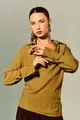Blusa Decote Degagê Manga Longa