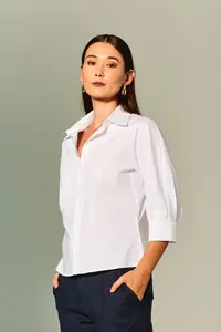 Camisa Manga Média Algodão