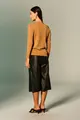 Blusa Tricot Decote V Manga Longa