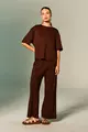 Blusa Básica Manga Curta Moleton