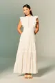 Vestido Aplicações Babados