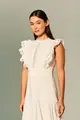Vestido Aplicações Babados