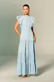 Vestido Aplicações Babados
