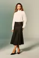 Blusa Gola Alta Manga Longa Faixa