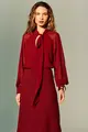 Blusa Manga Longa E Amarração Gola Chiffon