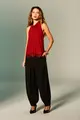 Blusa Decote Degagê Detalhe Renda