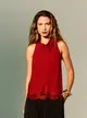 Blusa Decote Degagê Detalhe Renda