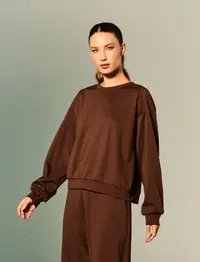 Blusa Manga Longa Moleton