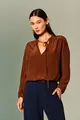 Calça Flare Bolsos
