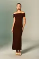 Vestido Ombro A Ombro Moleton