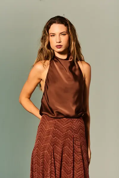 Blusa Frente Única Cetim