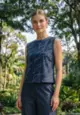 Blusa Jeans Com Bordado