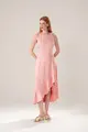 Vestido Assimetria Decote Alto