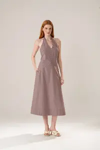 Vestido Frente Única Listras