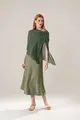 Vestido Alças Com Capa