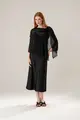 Vestido Alças Com Capa