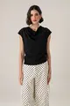 Blusa Detalhes Pregas E Botões